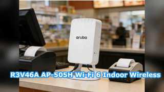 R3V46A AP-505H Wi-Fi 6 실내 무선 액세스 포인트, 1.77Gbps, 듀얼 밴드, PoE 전원, 천장 장착