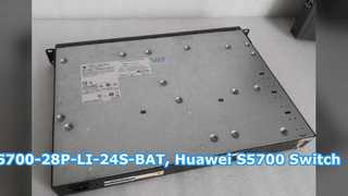 S5700-28P-LI-24S-BAT, Huawei S5700 스위치, 28xGig SFP/4x10/100/1000 또는 SFP/1 배터리 슬롯