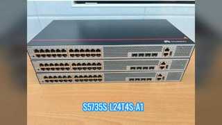 S5735S-L24T4S-A1(10/100/1000BASE-T 이더넷 포트 24개, 4기가비트 SFP, AC 전원 공급 장치)