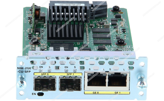 비즈니스 네트워크를 위한 SM-2GE-sfp-cu 10 / 100 / 1000 메가보우 이더넷 시스코 라우터 모듈