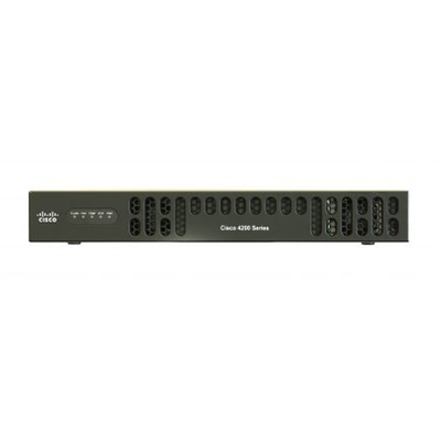 시스코 ISR 4221 SEC 펀들 SEC Lic 35Mbps 75Mbps 시스템 처리량, 2 WAN/LAN 포트