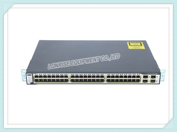 CISCO PoE 네트워크 스위치 WS-C3750X-48PF-E 48 항구 Poe 스위치 IP 서비스 선반 Mountable 형태 인자