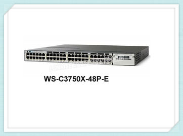 Cisco Enternet 네트워크 스위치 WS-C3750X-48P-E 48 PoE 항구 직업적인 높은 범위성
