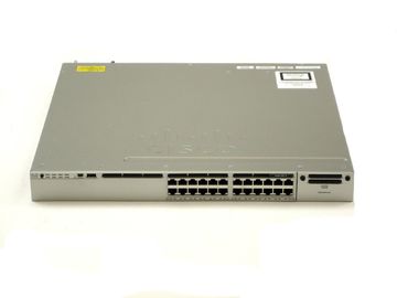 WS-C3850-24T-S 시스코 스위치 3850 촉매 24 포트 데이터 IP베이스 10/100/1000Mbps 스택 가능 24 10/100/1000 이더넷 포트 350WAC 전원 공급 장치