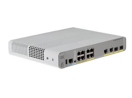 WS-C2960CX-8PC-L 8 기가비트 이더넷 포트 8 PoE+ 출력 124W PoE 예산 2 1G SFP 및 2 1G 구리 Uplinks