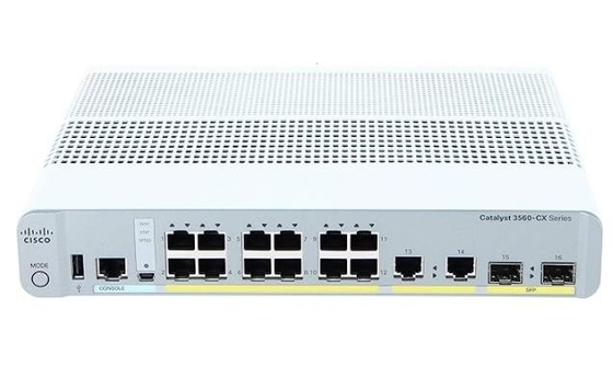 WS-C3560CX-12TC-S Catalyst 3560-CX 12-포트 컴팩트 스위치 레이어 3 - 12 X 10/100/1000 이더넷 포트 2 SFP&2GE Uplinks-