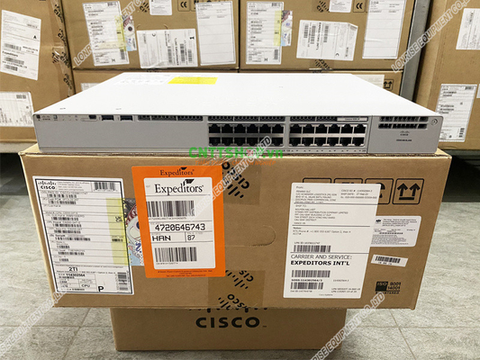 C9200-24T-E 새 봉인 시스코 9200 시리즈 24 포트 POE 이더넷 스위치 C9200-24T-E 재고
