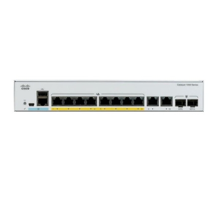 C1000-8T-2G-L 시스코 카탈라이스트 1000 시리즈 스위치 8x 10/100/1000 이더넷 포트 2x 1G SFP 및 RJ-45 컴보 업링크