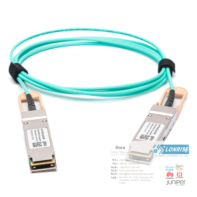 AOC 케이블 02311KNQ QSFP-100G-AOC-10M 액티브 광 케이블 QSFP28 100G (850nm 10m AOC) 사용 준비