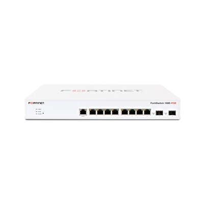 FS-108E-POE 포티네트 포티스위치 100 시리즈 레이어 2 포티게이트 스위치 컨트롤러 호환되는 PoE+ 스위치 8 x GE RJ45