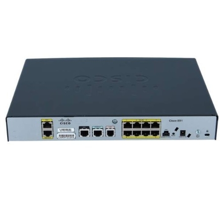 대패 CISCO891-K9 Cisco 891 GigaE SecRouter 2개의 WAN 항구 8 x 10/100 랜 항구
