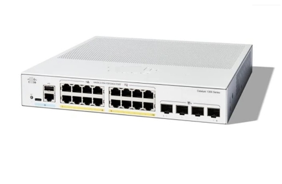 시스코 C1300-16P-4X 16x 10/100/1000 포트 PoE+ 포트 120W 전력 예산 4x 10 기가비트 SFP+ 랙 설치