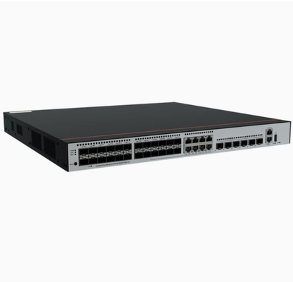 S5735-S24ST4XE-V2 24*GE SFP 포트 8개 중 10/100/1000 또는 SFP 4*10GE 이중 용도 SFP+ 포트 2*12GE 전원 모듈이 없는 스택 포트