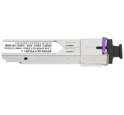 EPON OLT PX20+ 20km Tx 1490nm 1.25G Rx 1310nm 1.25G SFP 형태 인자 SC/UPC 수신기 커넥터