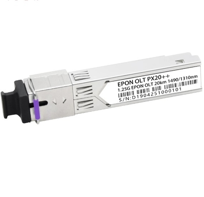 EPON OLT PX20+ 20km Tx 1490nm 1.25G Rx 1310nm 1.25G SFP 형태 인자 SC/UPC 수신기 커넥터