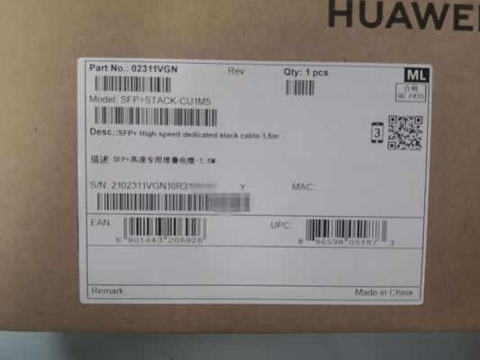 SFP+STACK-CU1M5 02311VGN
화웨이 10G SFP + SFP + 고속 전용 스택 케이블-1.5m