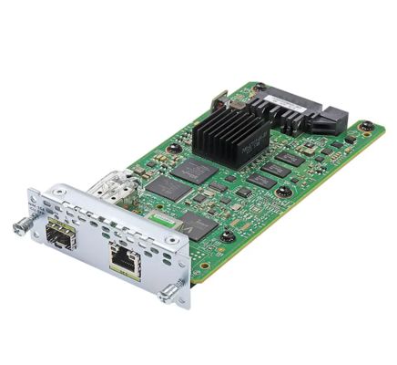 NIM-1GE-CU-SFP  Cisco 1-port Gigabit Ethernet, Dual-mode GE/SFP Network Interface Module