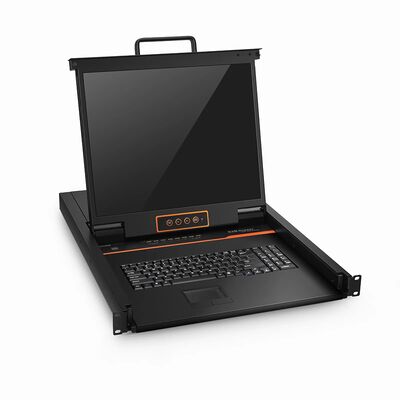 8-포트 x1 사용자 VGA 1U 랙 마운트 USB KVM 스위치, 19" LED, 8 x VGA 케이블 포함