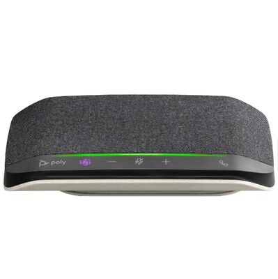 HP Poly Sync 10-M - 스피커폰 핸즈프리 - 유선 - USB-A, USB-C - 실버 - Microsoft Teams 인증
