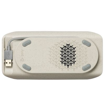 HP Poly Sync 10-M - 스피커폰 핸즈프리 - 유선 - USB-A, USB-C - 실버 - Microsoft Teams 인증