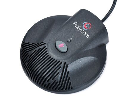 SoundStation-2-확장 마이크, Polycom SoundStation 2 회의용 전화기, 고성능 스피커/소음 제거 마이크/50-70m² 회의실용