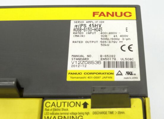 FANUC A06B-6151-H045 산업 자동화에서 고 정밀 동작 제어에 4.5kW의 등급 전력을 가진 세르보 증폭기 모듈