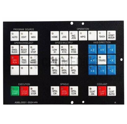 Fanuc A98L-0001-0524#A 멤브레인 키패드(CNC 시스템용 42키 조작 패널)