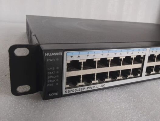 S5700-28P-LI-24S-BAT, Huawei S5700 스위치, 28xGig SFP/4x10/100/1000 또는 SFP/1 배터리 슬롯