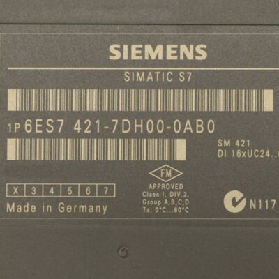 Siemens 6ES7421-7DH00-0AB0 SIMATIC S7-400 SM 421 디지털 입력 모듈