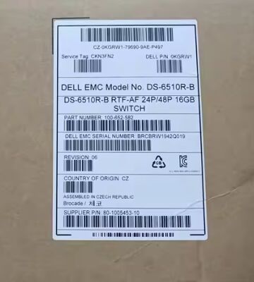 브로케이드 BR-6510-24-16G-R 24포트 16G 섬유 채널 SAN 스위치, 408Gbps, 1U 랙 마운트