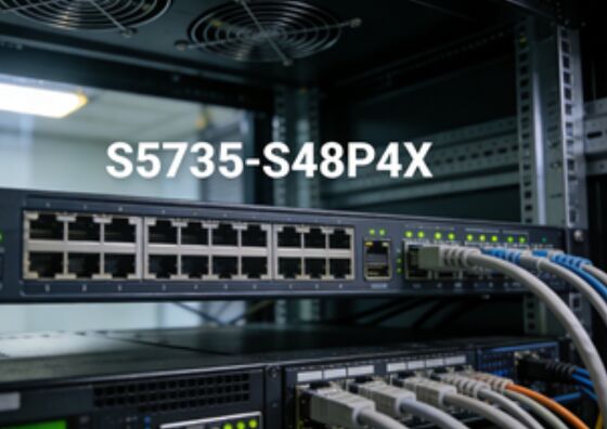 화웨이 S5735-S48P4X 48포트 기가비트 PoE+ 스위치, 4x10G SFP+ 업링크, 672Gbps 스위칭 용량, 1U 랙 마운트