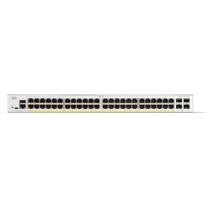 C1300-48P-4X, Cisco Catalyst 1300 스위치, 48x PoE+/370W, 4x 10G SFP+, 랙 장착 가능