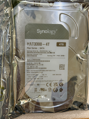 Synology Plus Series HAT3300-4T 4TB 3.5" SATA III NAS Internal Hard Drive