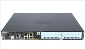 ISR4321-AXV/K9 50Mbps-100Mbps 시스템 처리량 2 WAN/LAN 포트 1 SFP 포트 멀티 코어 CPU 2 NIM 보안 음성