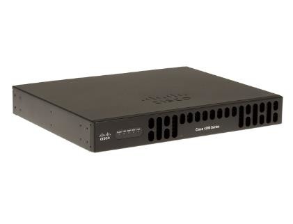 ISR4221-SEC/K9 35Mbps-75Mbps 시스템 처리량 2 WAN/LAN 포트 1 SFP 포트 멀티 코어 CPU 2 NIM SEC 펀들 SEC L