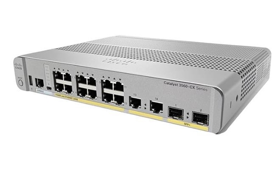 WS-C3560CX-12PD-S Cisco Catalyst 3560-CX 12-포트 컴팩트 스위치 레이어 3 POE- 12 x 10/100/1000 이더넷 포트