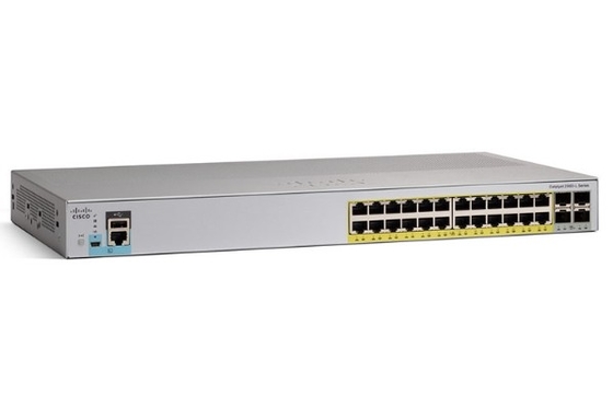 WS-C2960L-24PQ-LL 시스코 촉매 2960L 스위치 24 포트 GigE PoE+ 4x10G SFP+ 랜 라이트