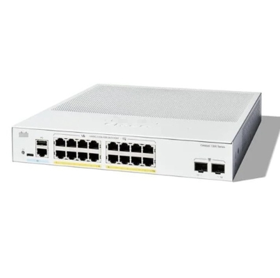 시스코 C1200-16P-2G - 시스코 스위치 16x 10/100/1000 PoE+ 포트 120W 전력 예산, 2x 기가비트 SFP, 랙 설치