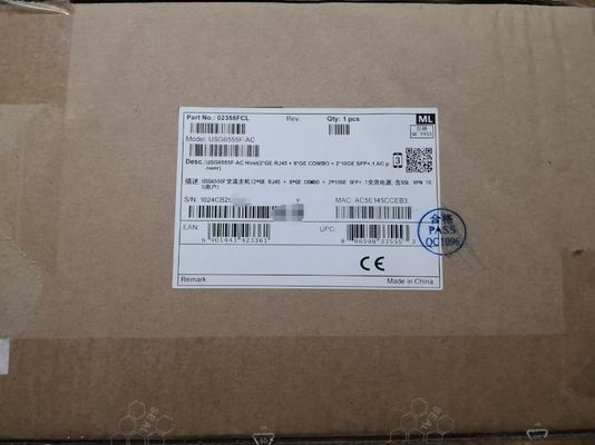 USG6555F-AC Huawei USG6555F-AC 방화벽 USG6555F AC 호스트 (2*GE RJ45 + 8*GE COMBO + 2*10GE SFP+, 1 AC 전원 공급)