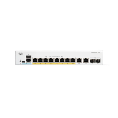 Cisco C1200-8FP-2G 8포트 기가비트 PoE+ 스마트 스위치 (2G 콤보 업링크 포함)