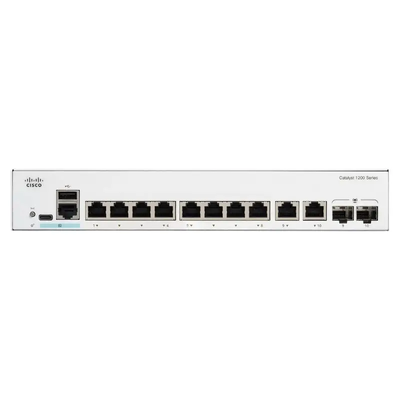 Cisco C1300-8FP-2G Catalyst 1300 8포트 PoE+ 기가비트 스위치(GE 콤보 업링크 2개 포함)
